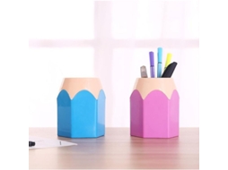 2 Porta-lápis Em Forma De Lápis Estojo De Armazenamento Cute Para Mesa Com Design Detachable E Grande Capacidade
