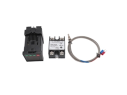 Kit De Controlador De Temperatura Industrial Rexc100 Termostato Com Termopar Tipo K E Ssr 40da