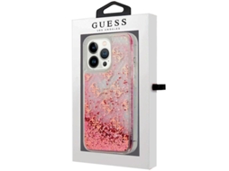 Capa Cool para Iphone 13 Pro Licencia Guess Liquid Rosa