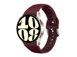 Pulseira Fina De Silicone, Compatível Com Samsung Galaxy Watch Fe/ 7/ 6/ 5/ 4, Acabamento Moderno