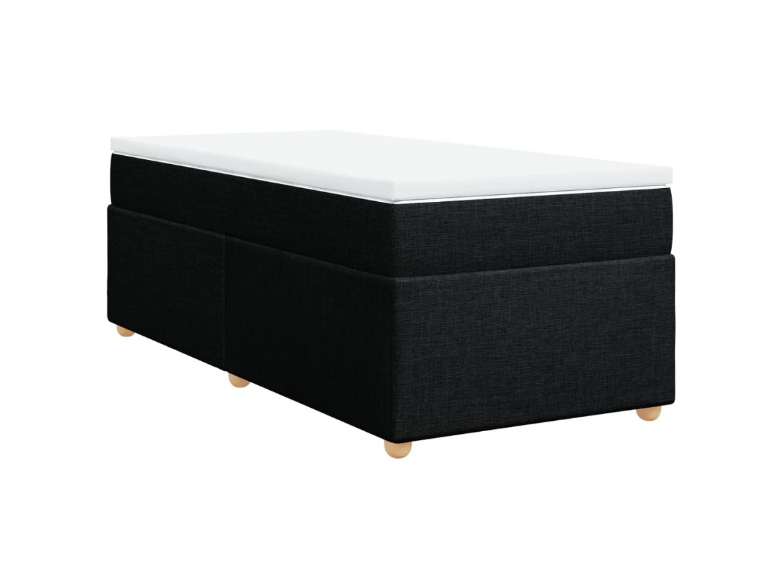 Cama com Molas/colchão 90x200 Cm Tecido Preto MAISON EXCLUSIVE