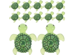 Kichouse 60 Mini Tartarugas de Resina Miniaturas de Tartarugas Verdes Pequenas Miniaturas de Tartarugas Pequenos CHABERLU