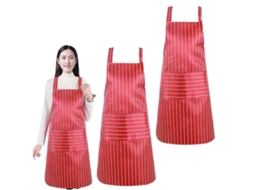 2 aventais de cozinha, ajustáveis, macios, com bolsos para homens e mulheres.