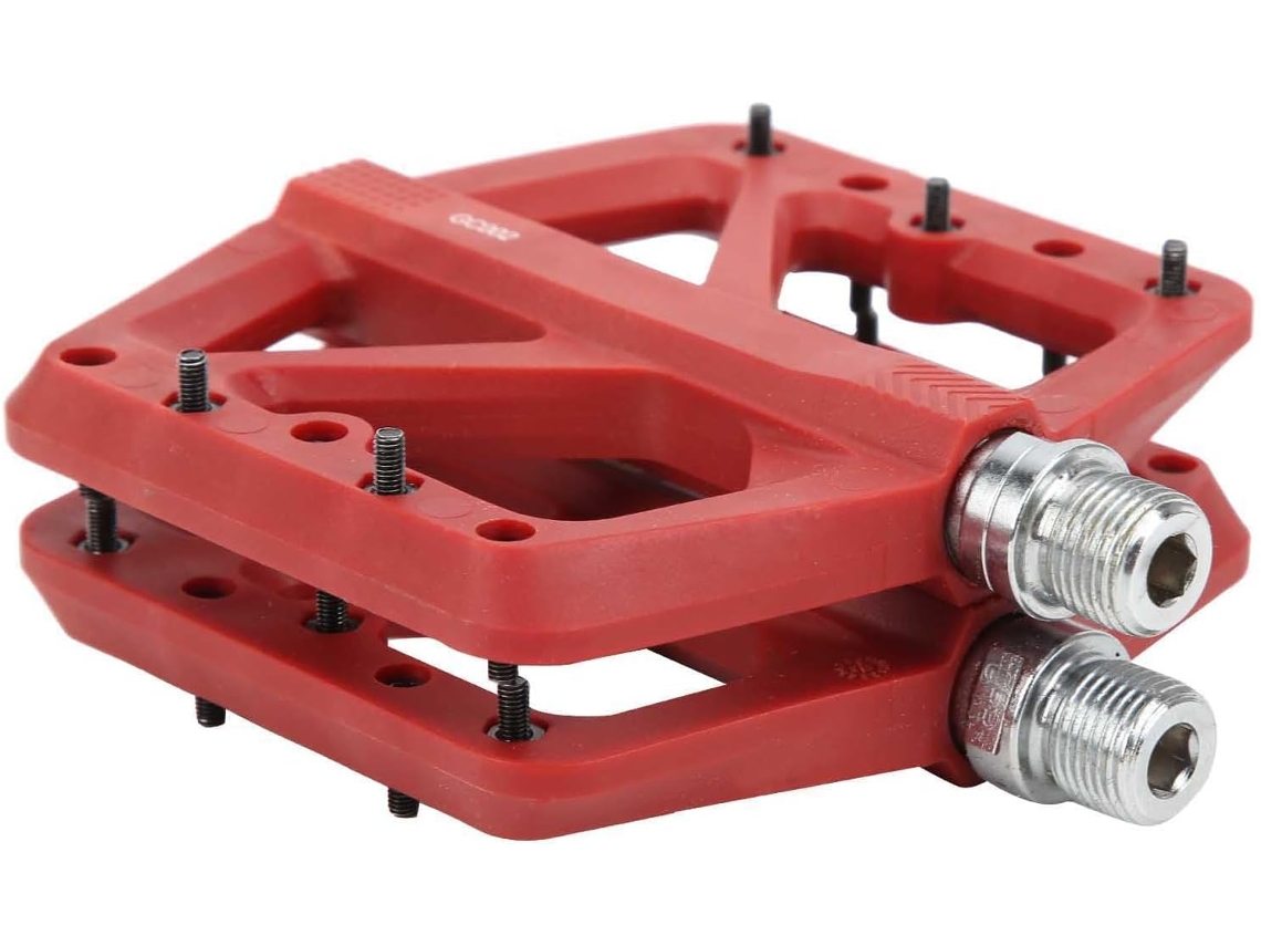 Bicicleta Pedais Vermelhos Antiderrapante Fibra De Nylon Para