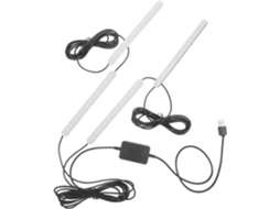 Kit De Iluminação Led Para Carro Com Faixa De Luz Dinâmica Para Painel, Controle Usb E Som Ambiente.