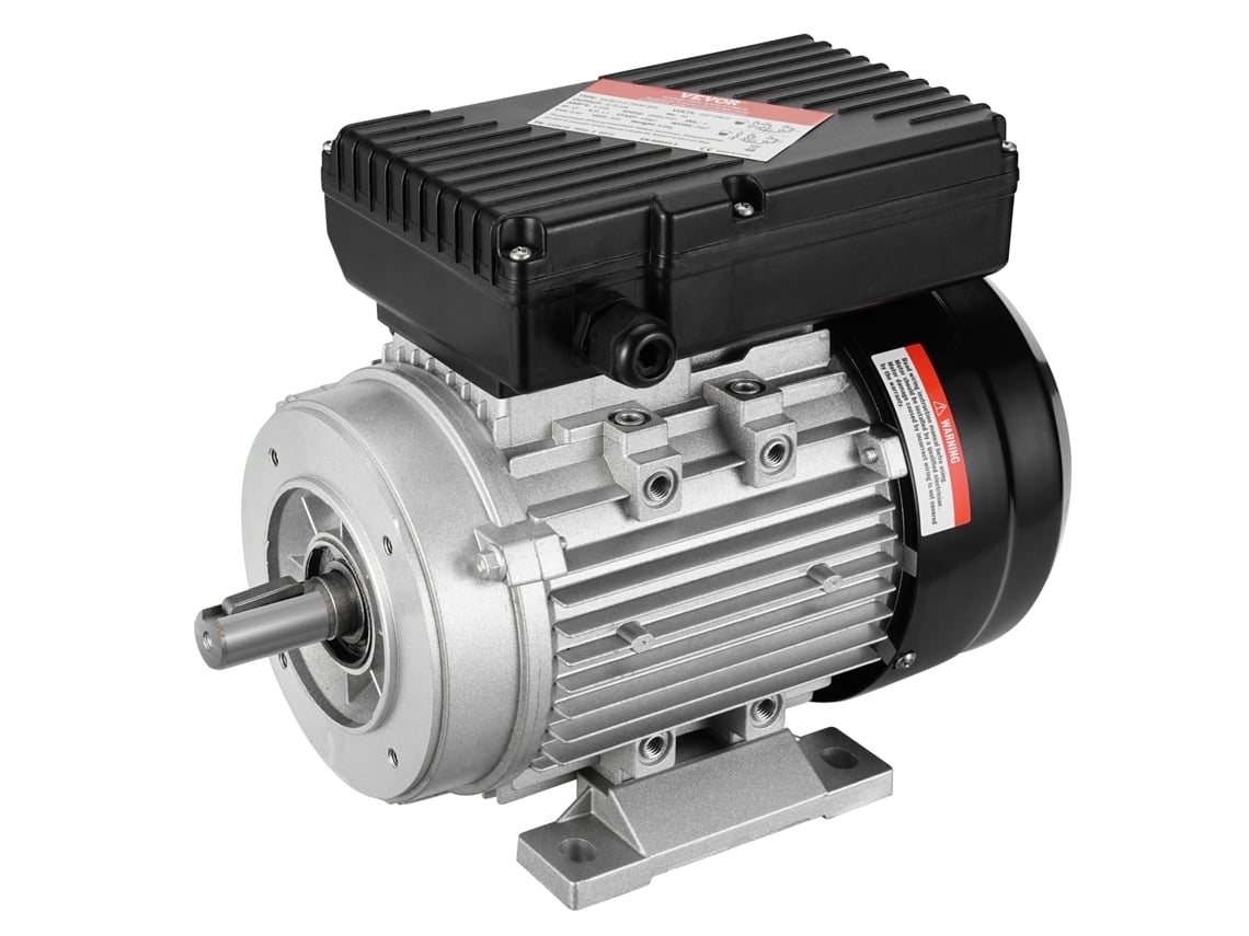 Motor Elétrico VEVOR 0 75Kw 2850Rpm Ac 220 240V 5 15A 1 Fase Monofásico com Chave de 19 Mm