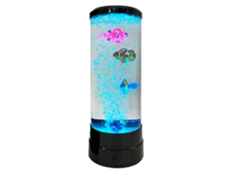 Lâmpada De Lava Fantasia Luz Noturna E 3 Peixes Água-viva Lâmpada Led Aquário Lâmpada De Lava Com Usb Crianças Adultos Casa Quarto Escritório Presente