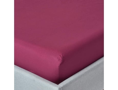 Homescapes Plum Egyptian Cotton Deep Fitted Sheet 200 Tc, 140 X 190 Cm