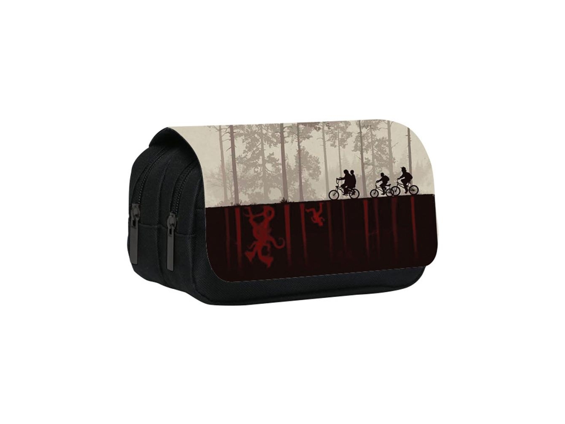 Estojo De Lápis Com Zíper Dual Camada Estampa De Série Tv Material Escolar
