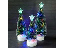 Conjunto De 3 Mini Árvores De Natal Com Luzes Árvores De Natal Artificiais Com Cordão De Luzes Led Para Decoração De Natal Aquaforge