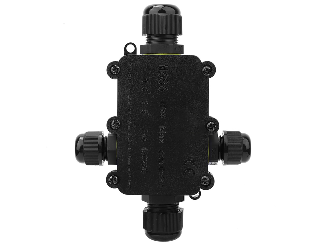 Caixa De Junção Plástica Ip68 5m Submersível
