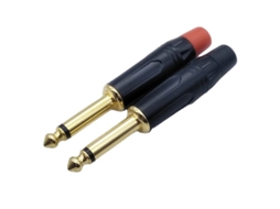 Novo Conector de Áudio Único 6.5/6.35 Dois Núcleos com Soldagem Banhada a Ouro AQUAFORGE