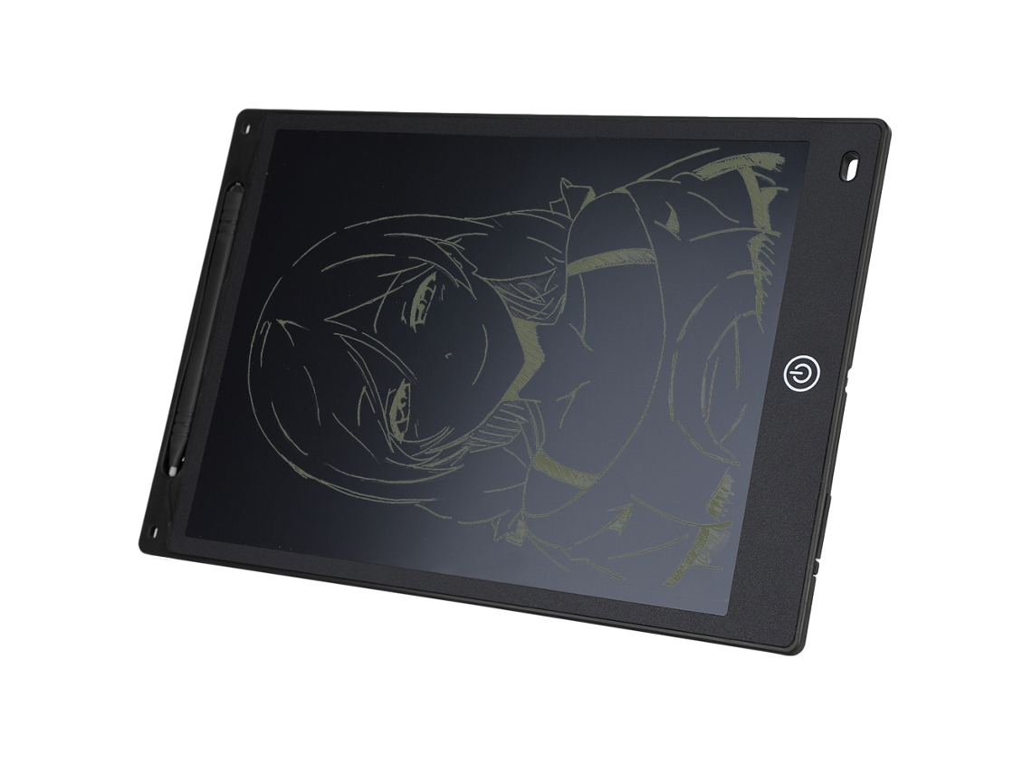 VYLARA Tablet De Escrita Lcd 12 Polegadas Placa De Desenho E Escrita Eletrônica, Bloco De Rascunho (preto)