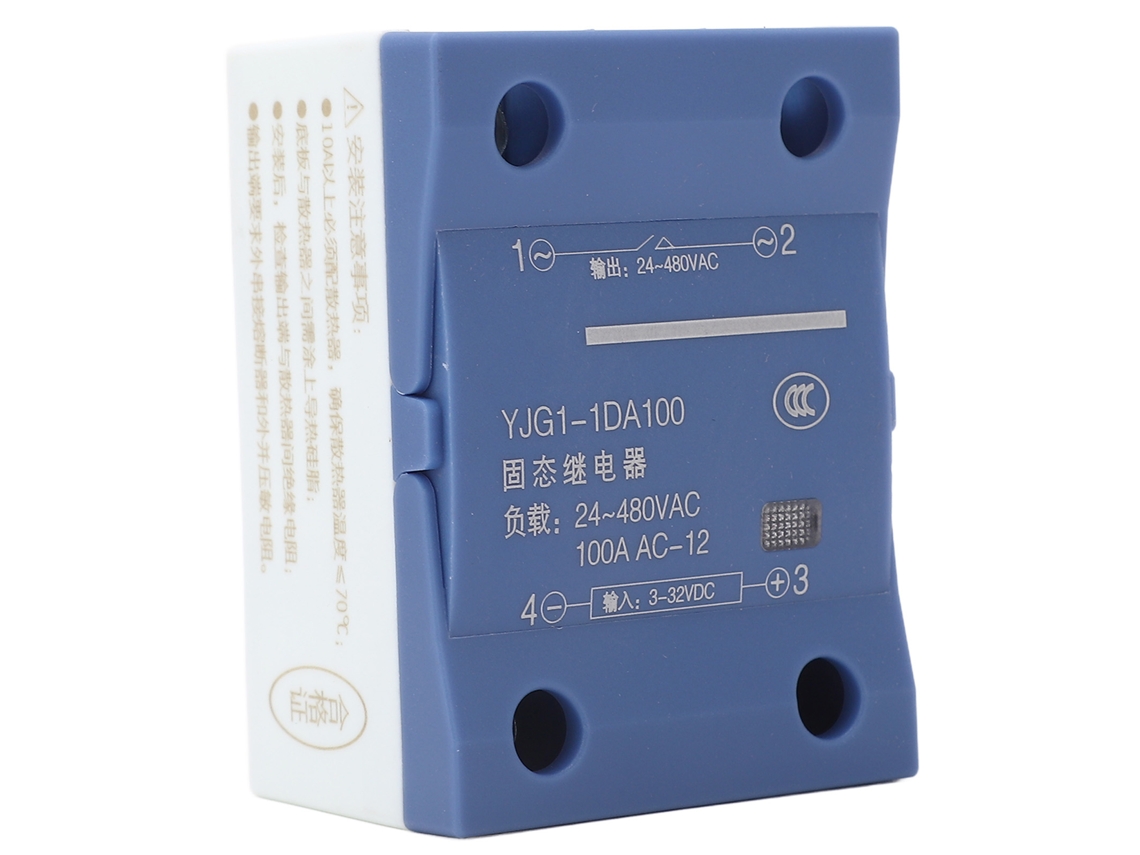 Relé de Estado Sólido Monofásico Dc para Ac 24~480v 100a Yjg1‑1da100 S/MARCA