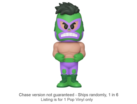 Figura Funko HULK Luchadore Vinyl Soda Chase Ships 1 em 6