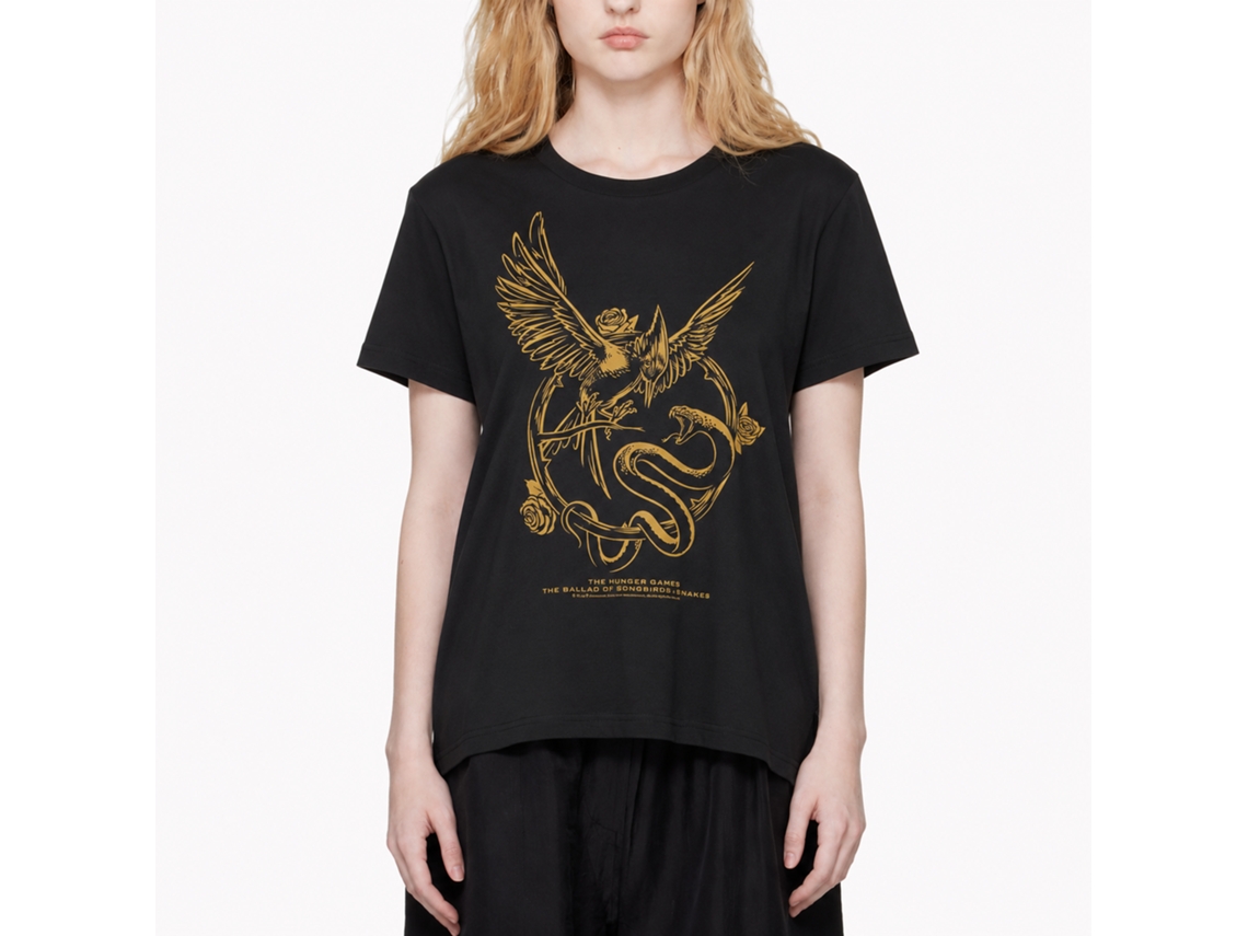 Rockinstone Hunger Games Movie Boss Fight Simple Black Adult T-shirt Size:l