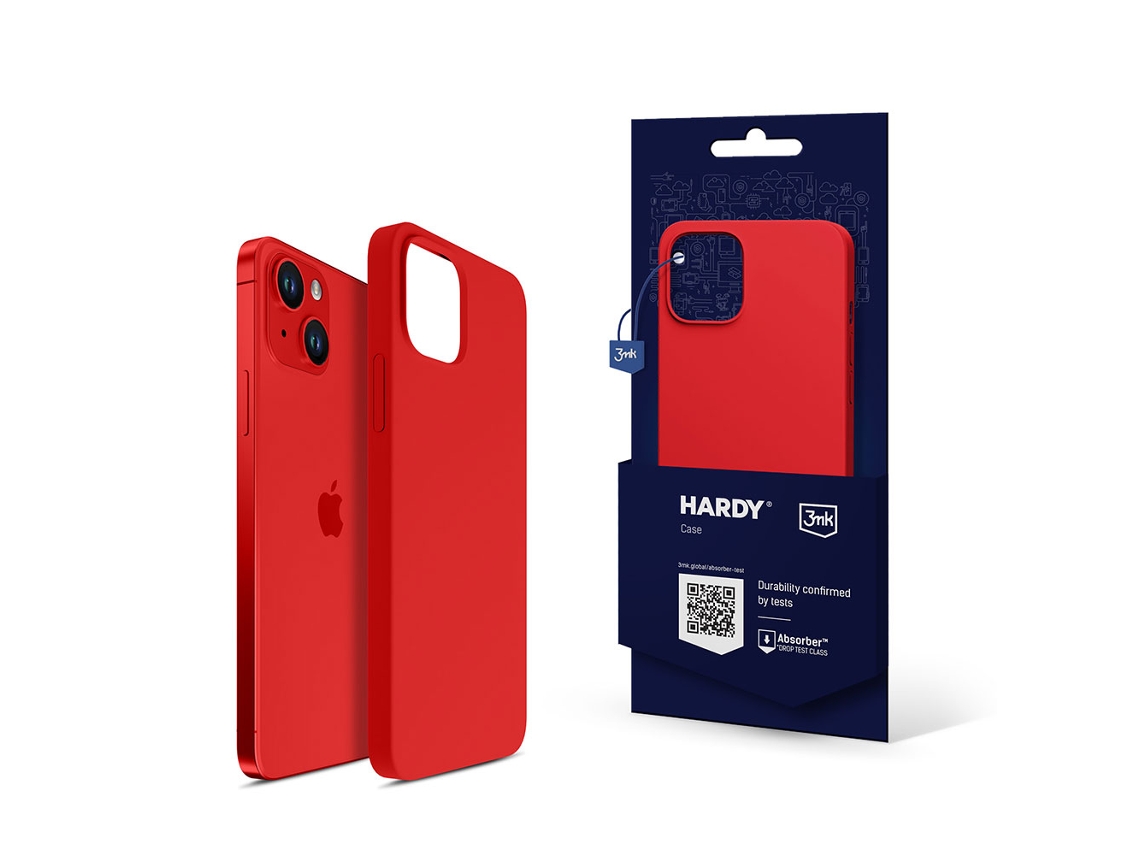 Apple Iphone 14 Plus - Capa Magcase De Silicone Hardy 3mk Vermelha
