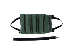 Bolsa Enrollável De Ferramentas De Tela, Organizador Portátil Com 5 Bolsos Zipper, Resistente À Água E Multiferramenta