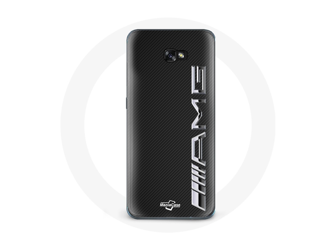 Capa para Samsung galaxy A5 2017 Amg logotipo Carbono Textura