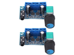 Amplificador de Potência Estéreo 9‑15V com Proteção S/MARCA