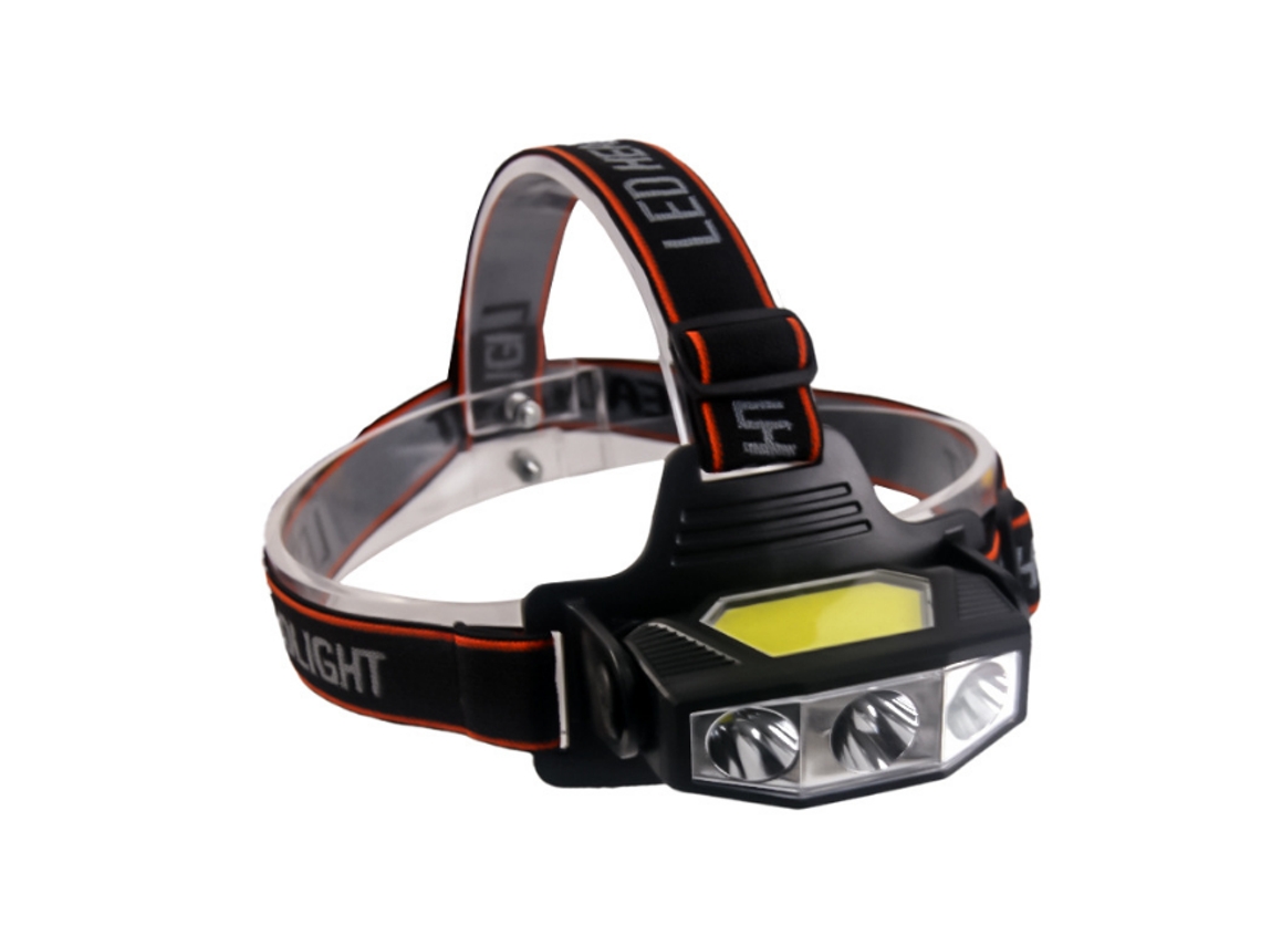 Lanterna de Farol de Led Farol de Sensor Brilhante Ultraleve Luz de Cabeça Usb Leve Lanterna de Cabeça À Prova D'Água Preta YIZHOOD