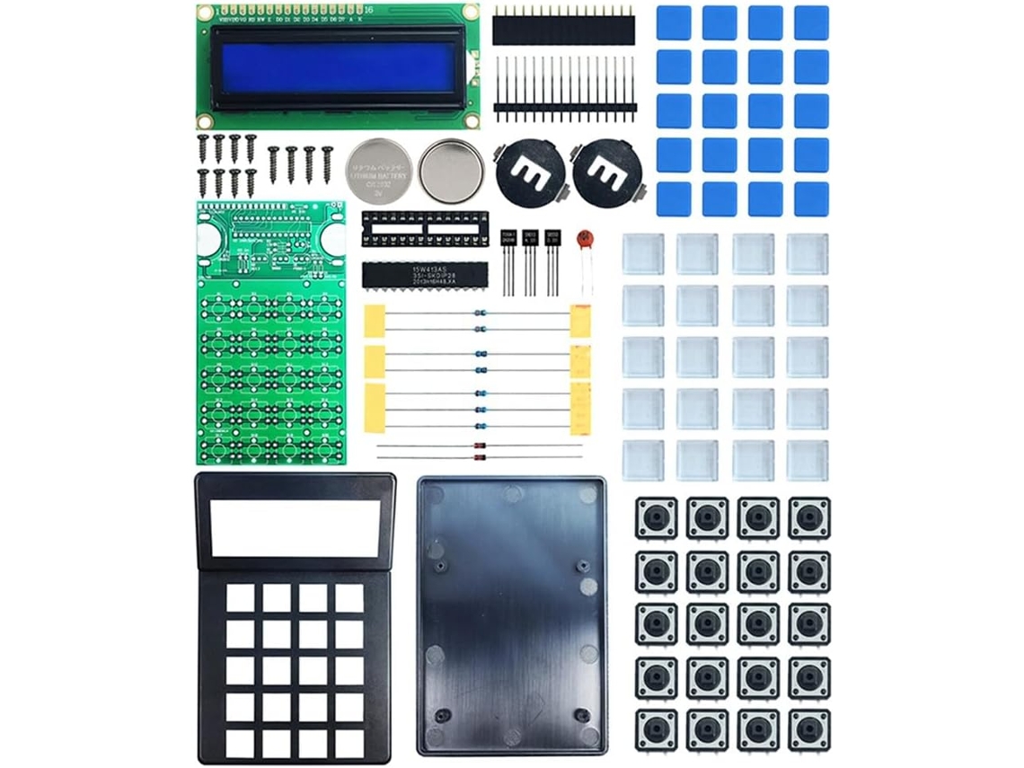 Kit de Montagem Eletrônica "faça Você Mesmo" com Calculadora Lcd1062 para Alunos do Ensino Fundamental Ii e Ensino Médio SFUSHOS