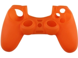 Capa de Comando Silicone PS4 Laranja