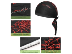 Bandana de Ciclismo Ajustável, Unissex, UV, Proteção, Secagem Rápida, Outdoor, Headband, Acessório para Bicicleta S/MARCA