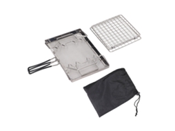 Torradeira Portátil Aço Inox Para Fogão De Camping