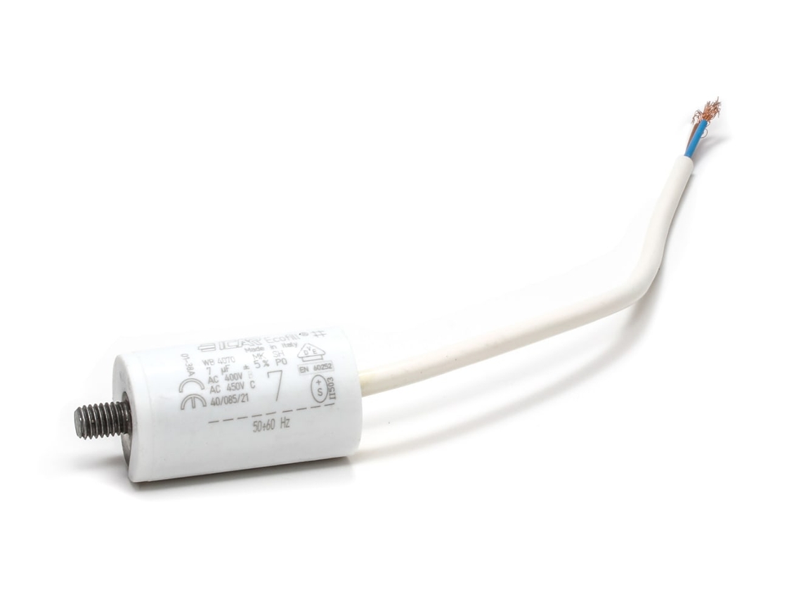 Condensador ICAR 7µf + Cabo Stock para Máquina de Lavar Roupa Cap112un