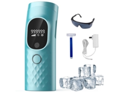 Máquina De Remoção De Pelos Com Dispositivo Ipl Gelo Indolor Permanente Frio 999.999 Flashes Com Fio (azul)