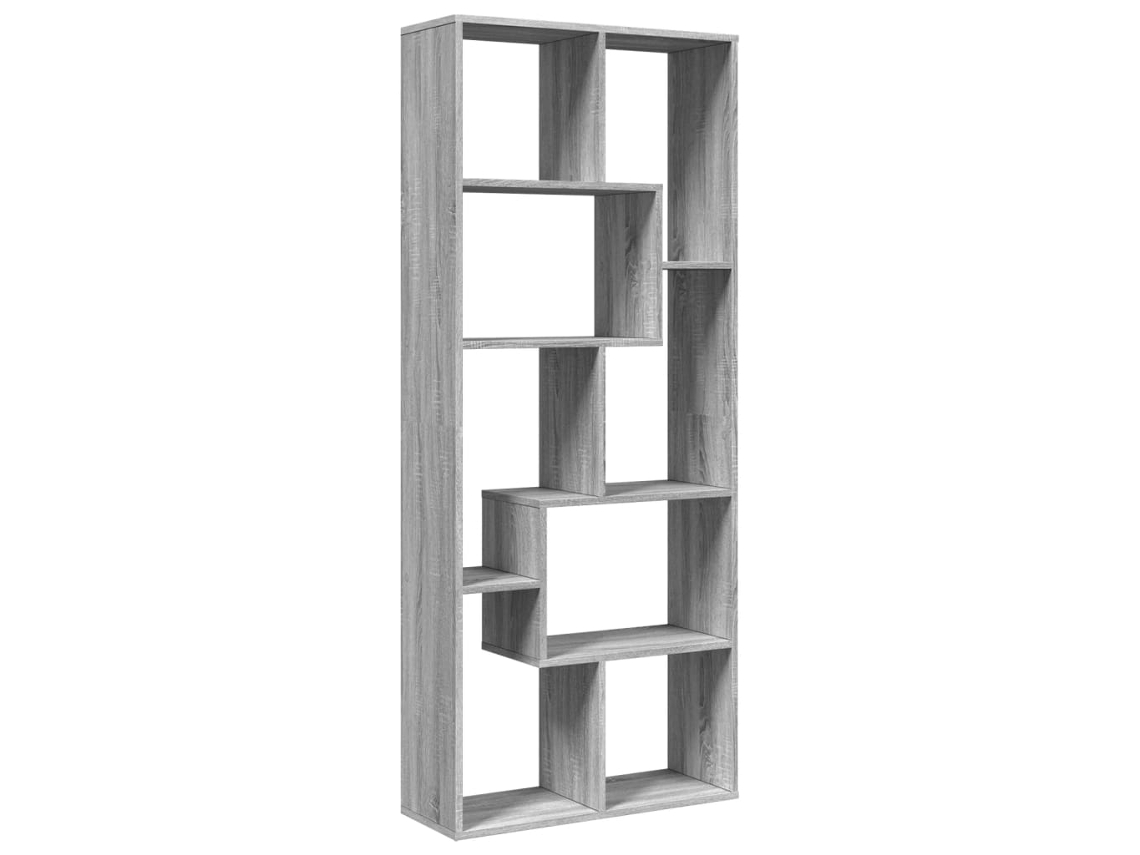 Estante Divisória Derivados Madeira Cinza Sonoma MAISON EXCLUSIVE (67x25x161,5 cm)