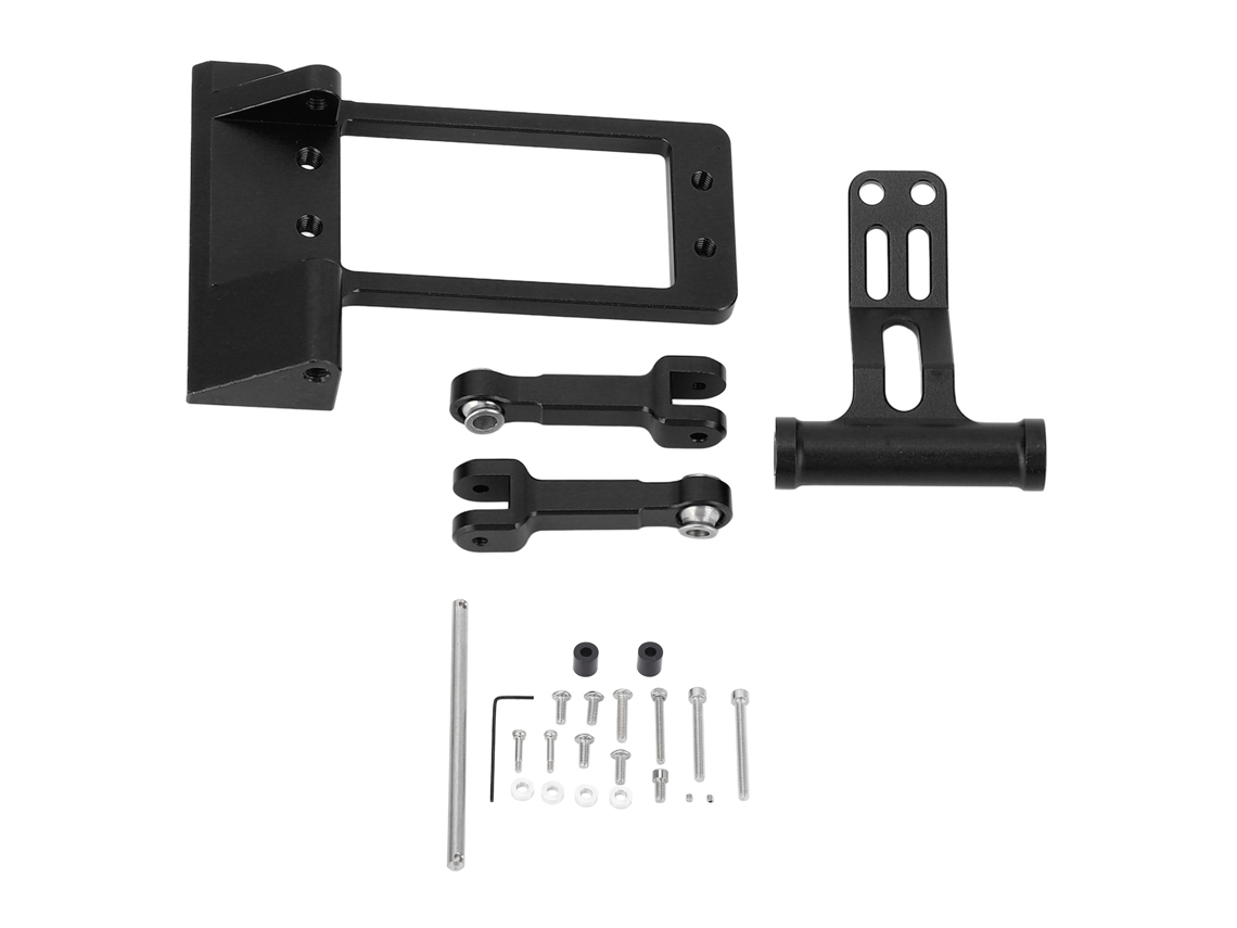 Business suporte de servo RC 1/10 com kit de direção hidráulica em liga de alumínio para carro SCX10 III