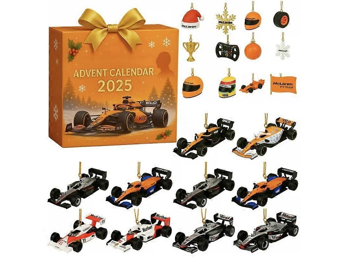 Calendário de Advento F1, Presente de Natal, Caixa Cega, Corrida | S/MARCA