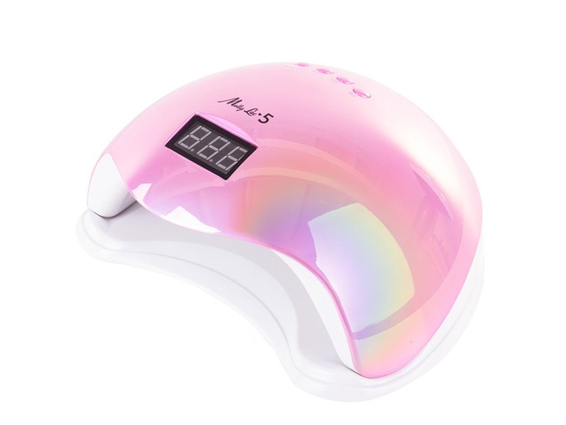 Uv/led 48w Lâmpada De Unha Molly Lac 5 Rosa Slowmoose