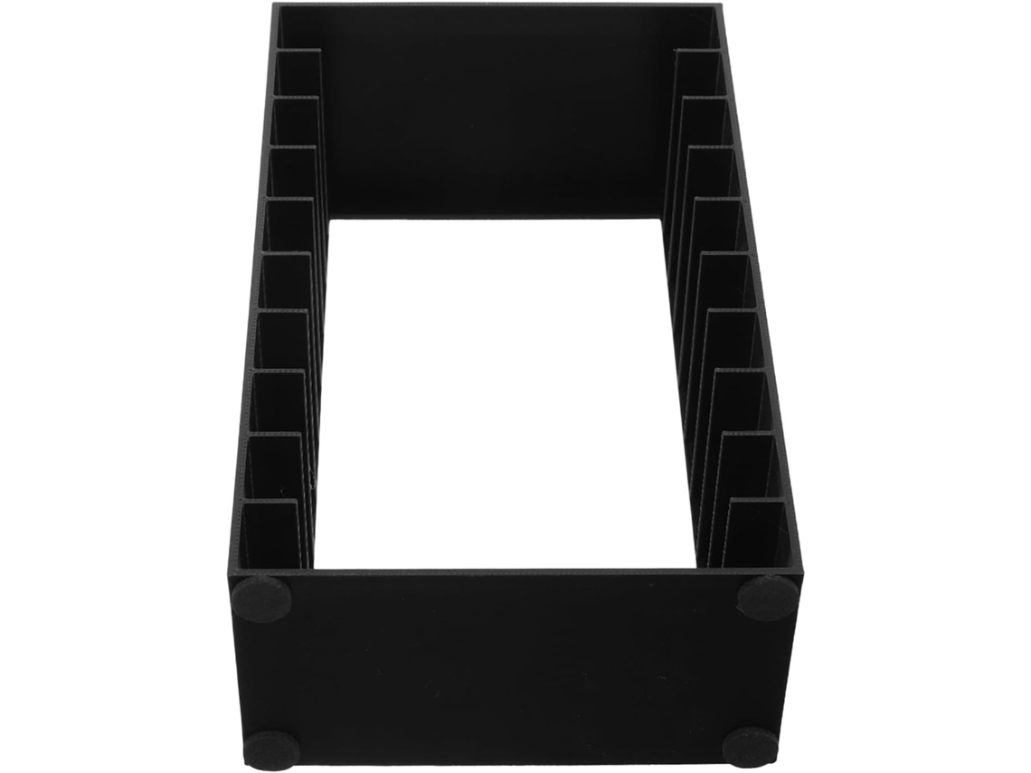 Organizador magnético Nuobesty em plástico marrom, design retrô para otimizar espaço em mesas e escritórios.