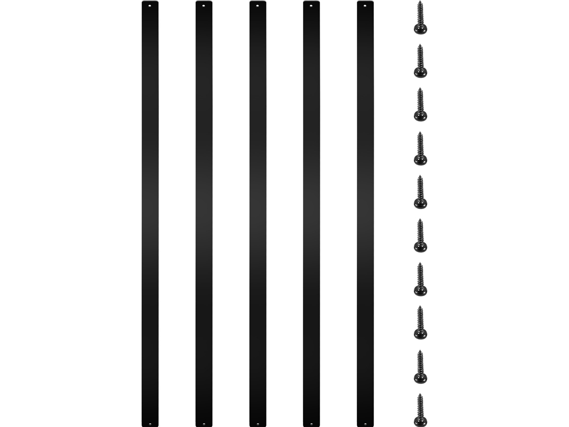 Corrimão de Liga de Alumínio VEVOR Deck Balusters Metal Deck Spindles 76 Pacote 29 5 Polegadas