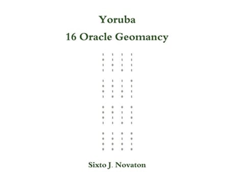 Livro Yoruba 16 Oracle Geomancy de Sixto J Novaton (Inglês)
