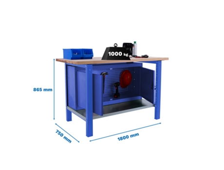 Simonwork Bt6l Pro Laminate Cabinet 1800 Blue/beach Bancada De Trabalho Com Parafusos