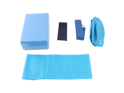 Kit Yoga Laxiscreed Com Blocos, Cinta, Bola E Acessórios Para Uma Prática Confortável E Completa