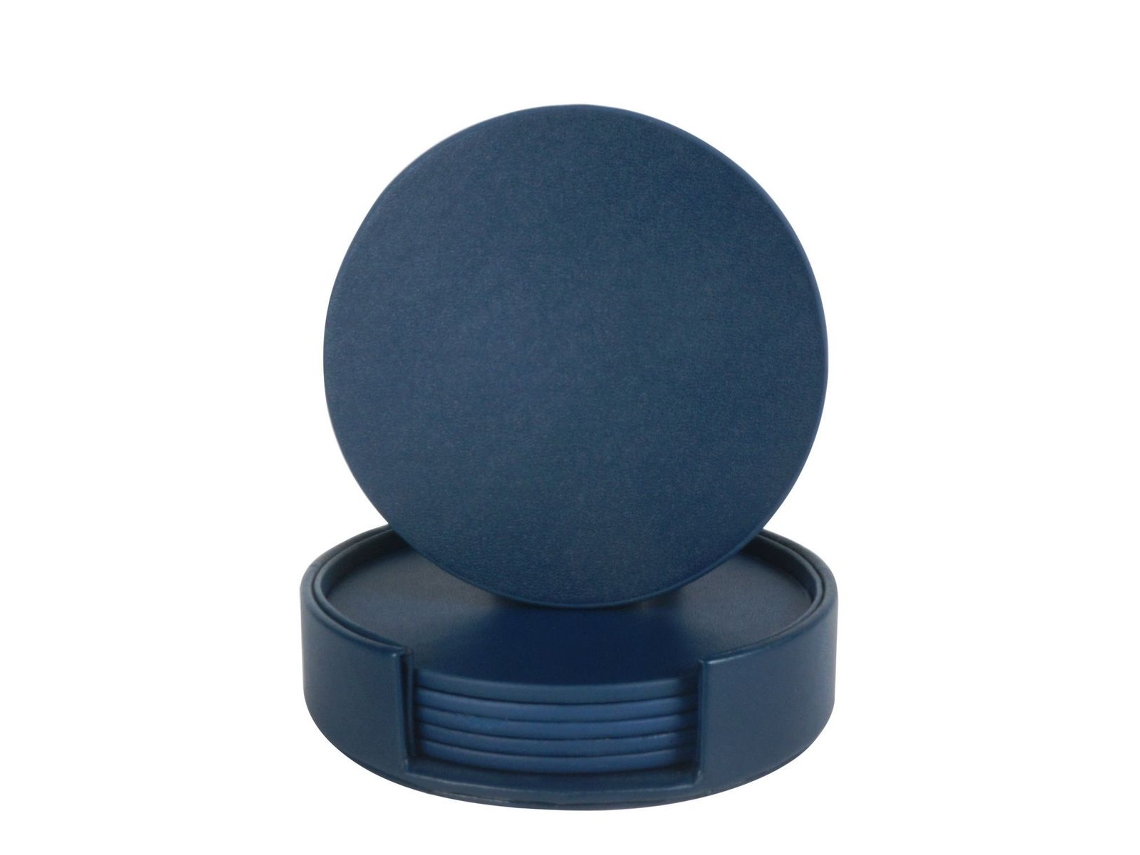 Protetor De Respingos De Couro Para Mesa, Resistente E Azul Marinho. Aquaforge