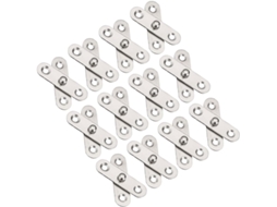 Conjunto De 16 Dobradiças Giratórias Aço Inoxidável Para Armários,