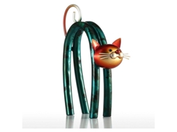 Escultura De Metal Gato Pequeño Decoración Moderna Diseño Interior Para Hogar Y Salón
