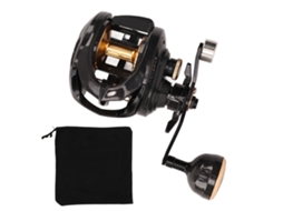 Molinete Baitcasting Carbono Baixo Ruído Mão Esquerda