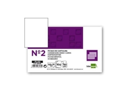 Fichas Em Cartolina, Emb. Com 100, 75X125 Mm, Lisa