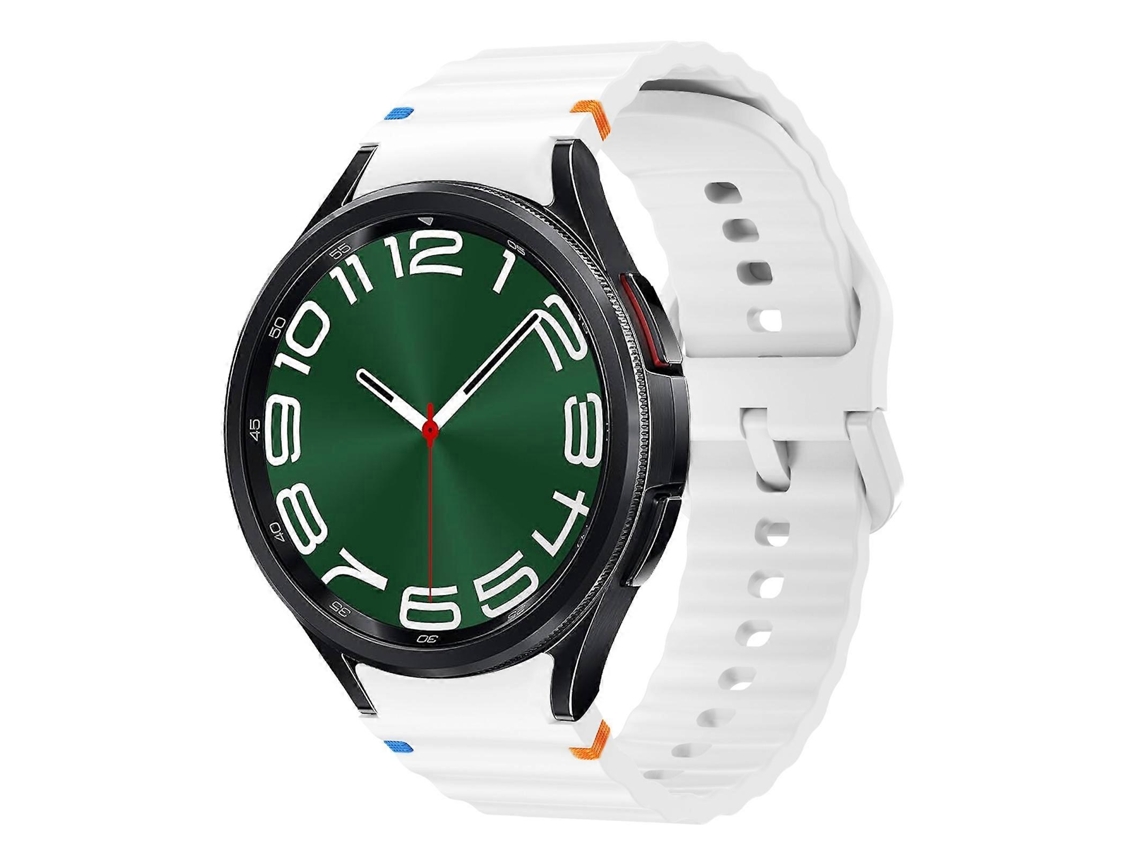 Pulseira De Silicone Com Costura Em Padrão De Ondas
