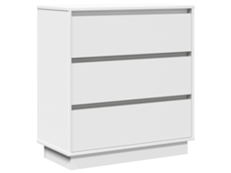 Conjunto 1 Armário De Cabeceira Vidaxl Branco Derivados De Madeira (71 X 34,5 X 75 Cm)
