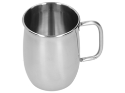 Caneca de Aço Inoxidável 304 1000ml com Alça para Cerveja Vinho Água Café | S/MARCA