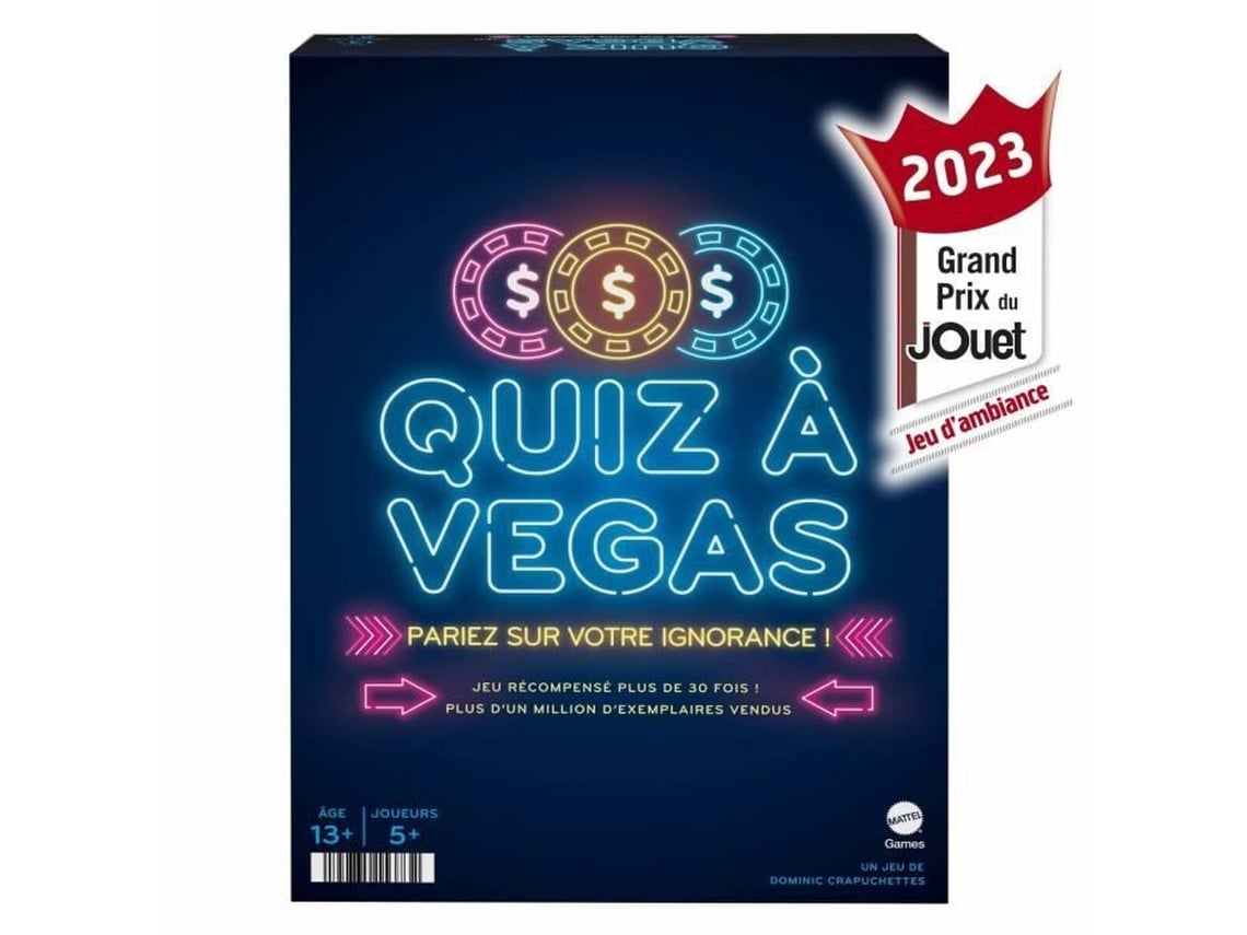Jogo de Perguntas e Respostas MATTEL Quiz À Vegas Fr