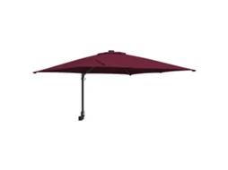 Conjunto 1 Guarda-sol De Jardim Vidaxl Vermelho Poliéster (248,5 X 247,5 X 160 Cm)